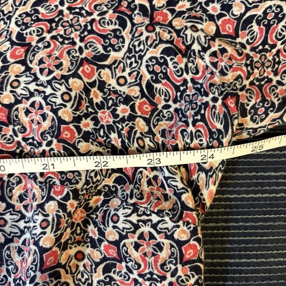 Westport Blouse Women's 1X Boho Floral Long Sleeve Button Front Tunic Top - Picture 16 of 16